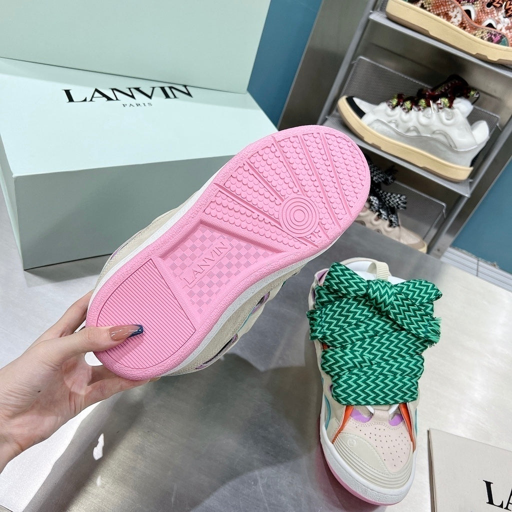 Lanvin Curb Sneaker Beige Pink