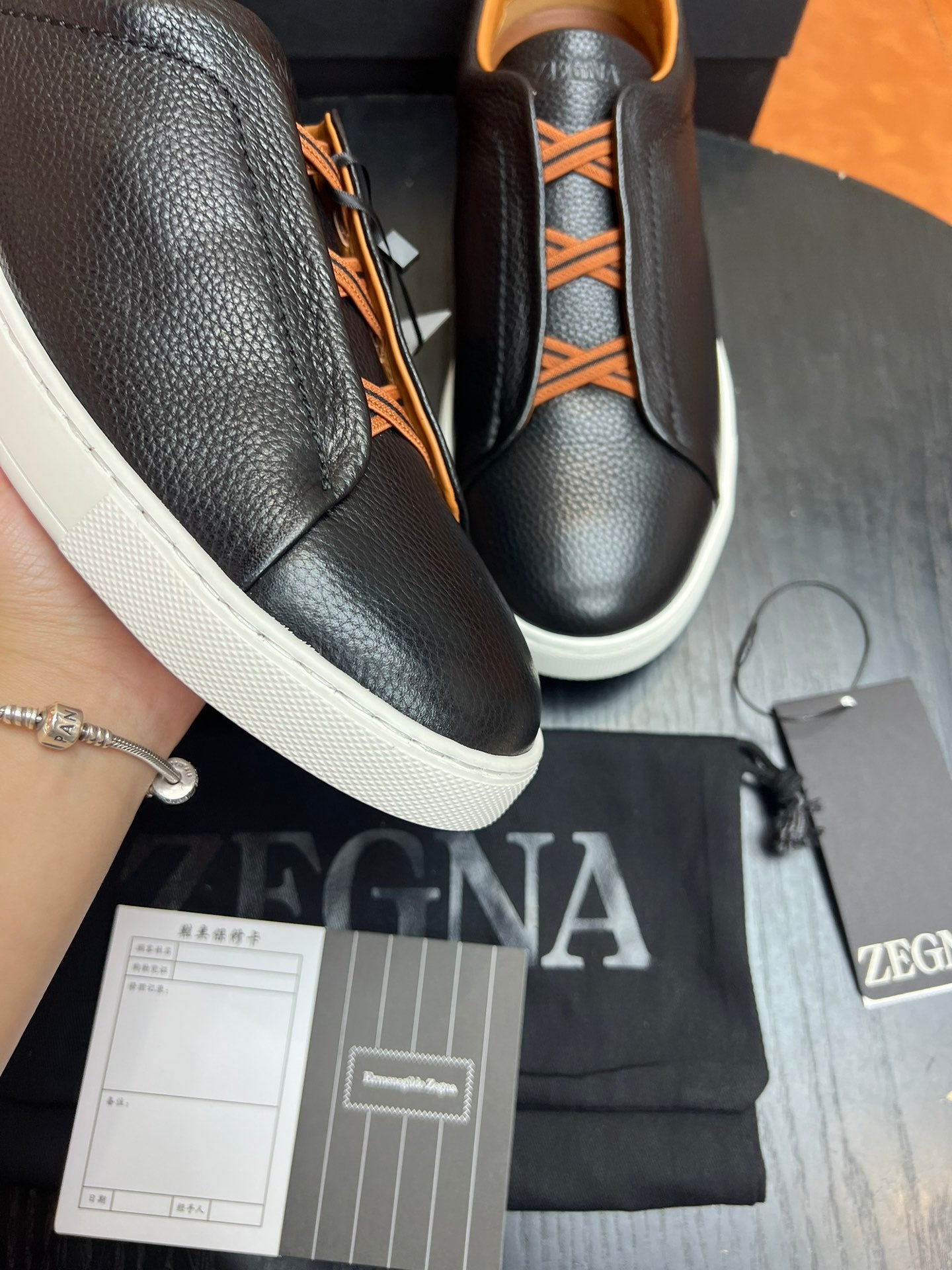 ZEGNA  Triple Stitch Sneakers