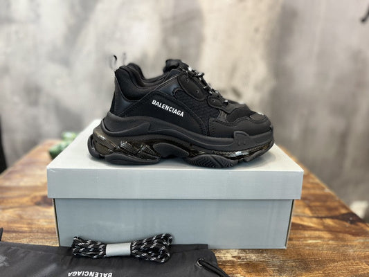 Balenciaga Triple S Black Sola transparente