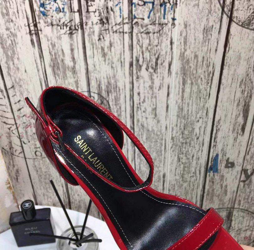 Saint Laurent Opyum Sandal Red