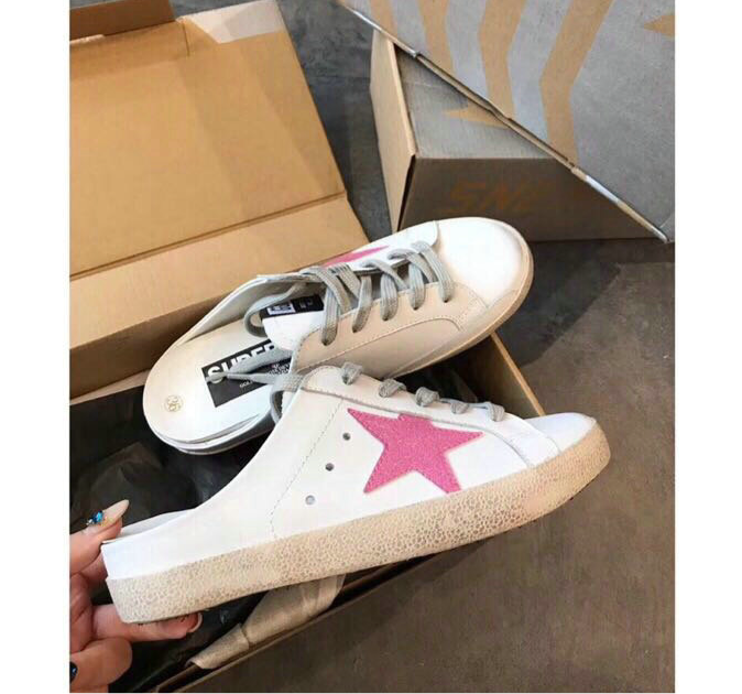 SLIP ON GOLDEN GOOSE GGDB SUPER STAR PINK