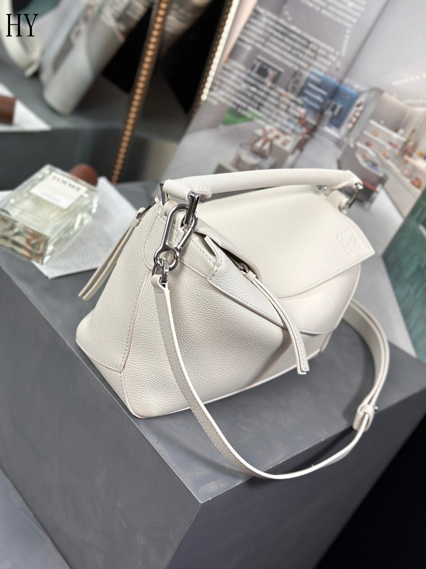 Bolsa Loewe Puzzle Small White