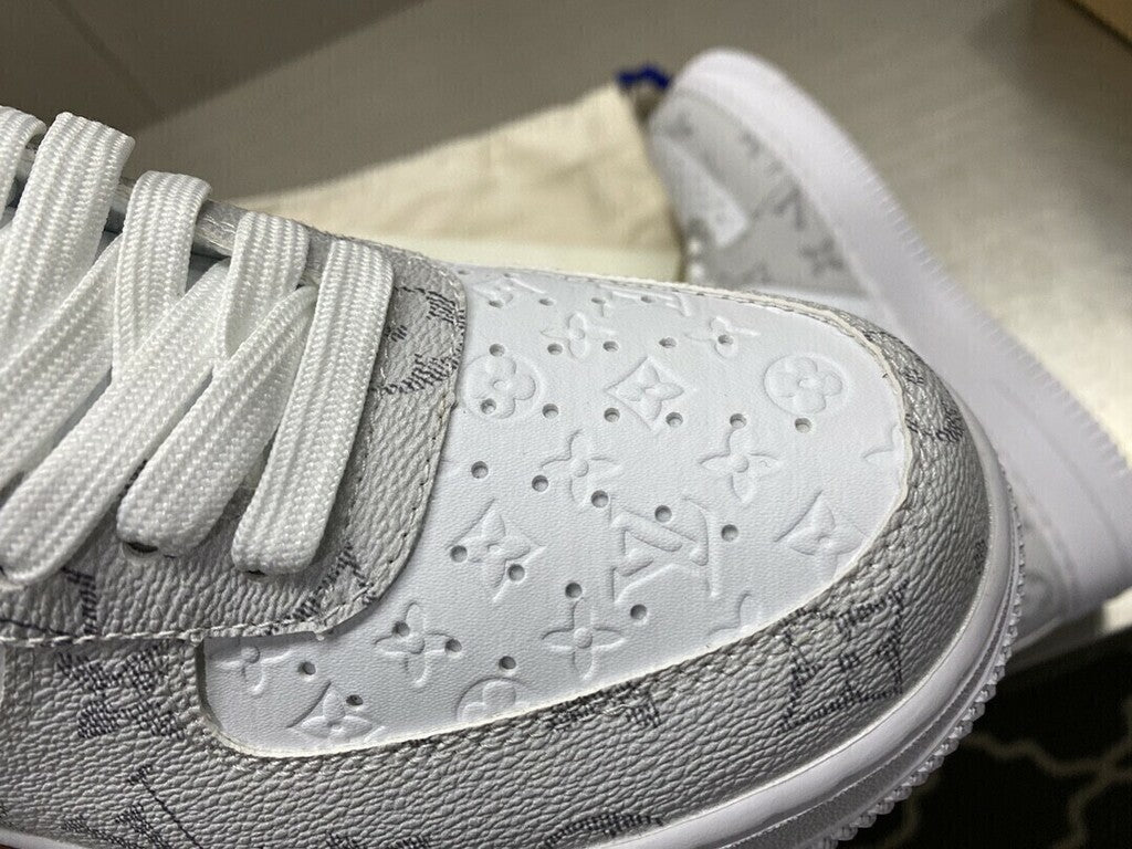 Nike Air Force 1 Low Louis Vuitton Branco Cinza