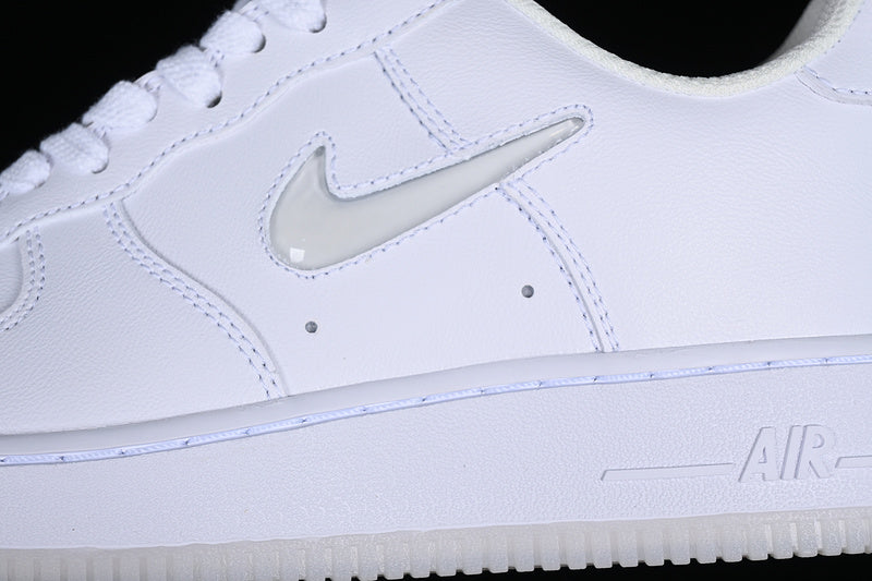 Nike Air Force 1 Low '07 Retro Color of the Month Jewel Swoosh Triple White