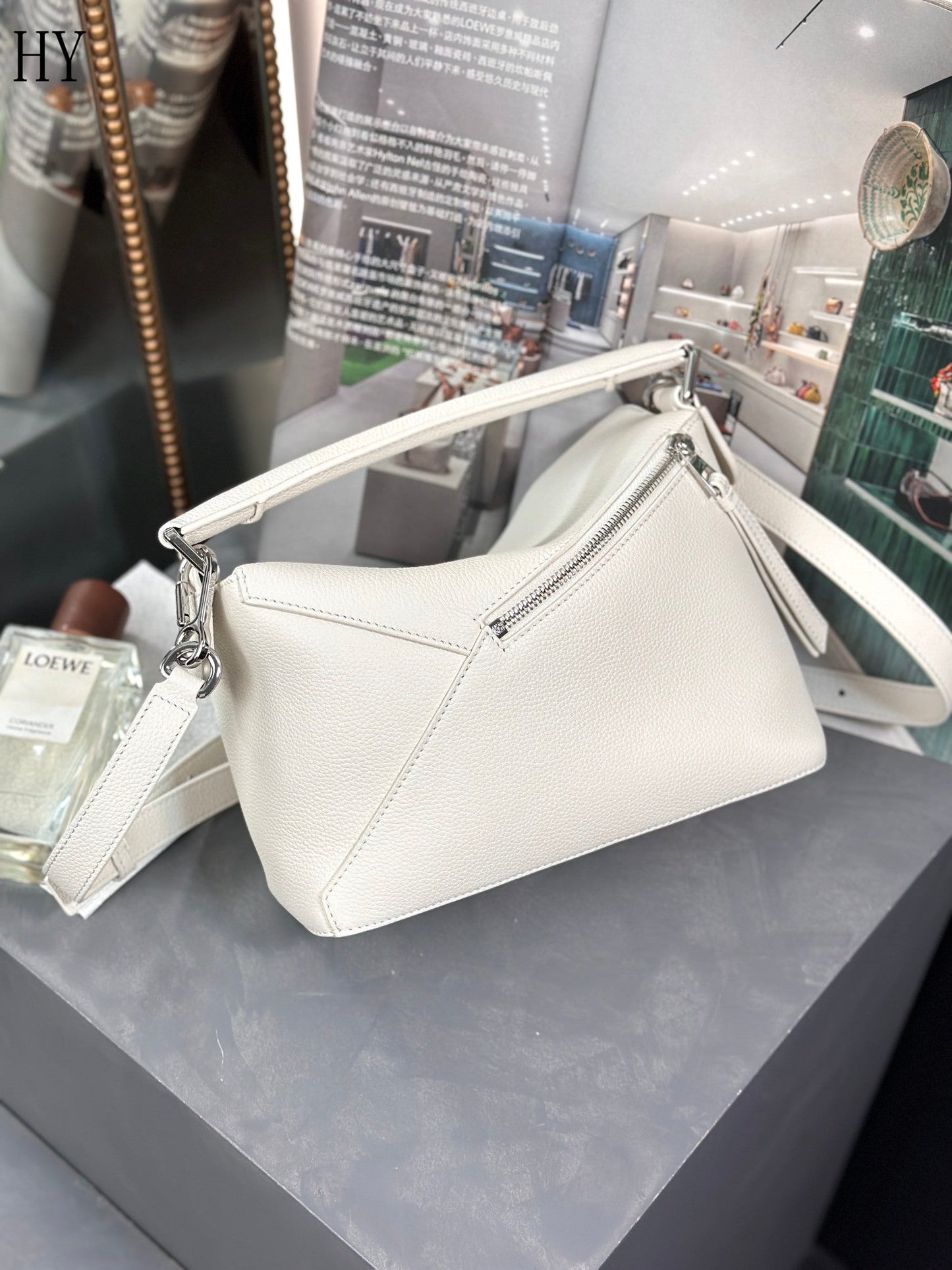 Bolsa Loewe Puzzle Small White