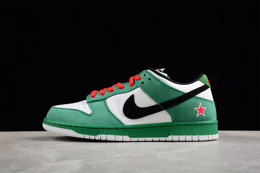 Nike Dunk Branco e Verde Heineken