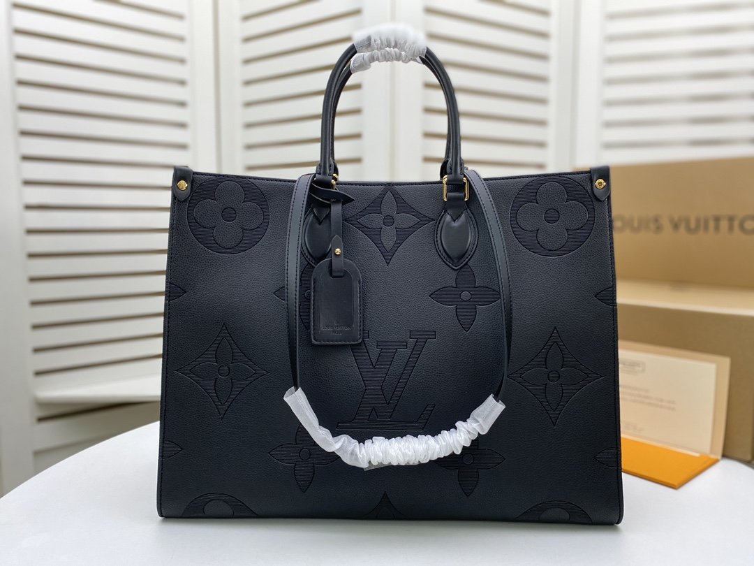 BOLSA LV ONTHEGO EMPREINTE GIANT MONOGRAM GM BLACK