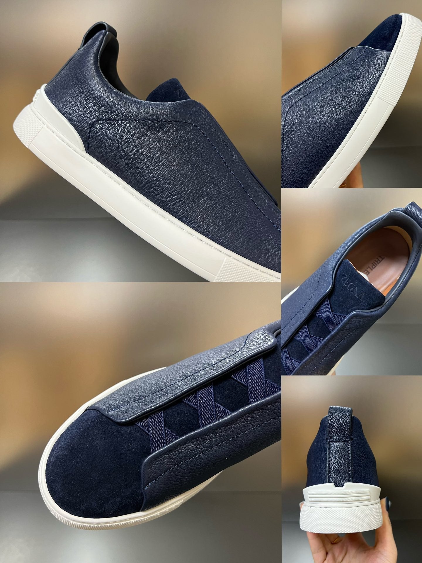 ZEGNA  Triple Stitch Sneakers