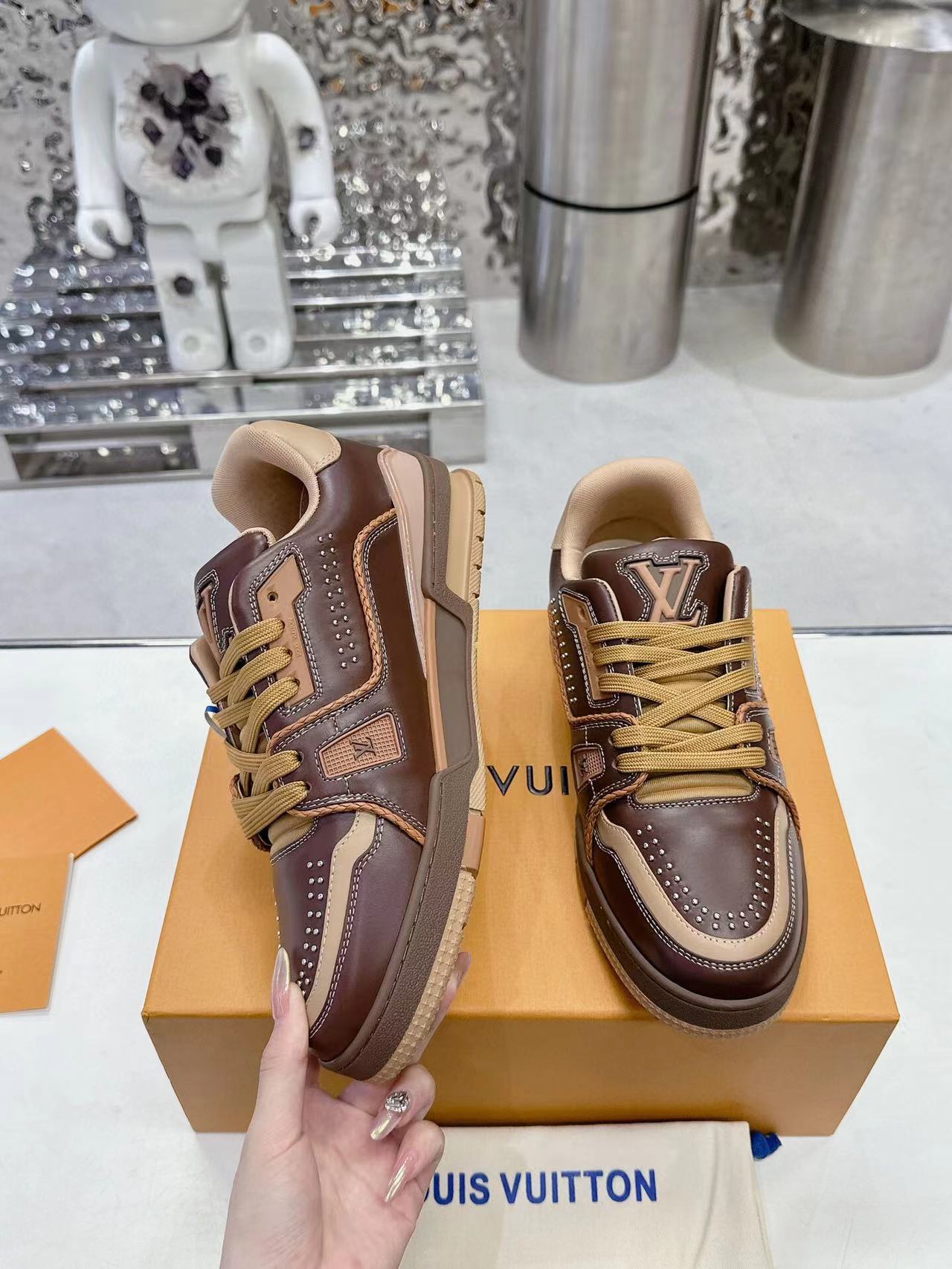 Louis Vuitton LV Trainer Marron Brown