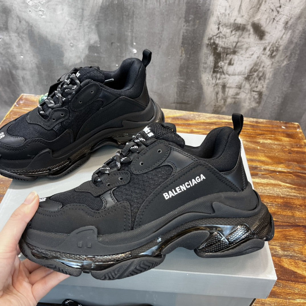 Balenciaga Triple S Black Sola transparente