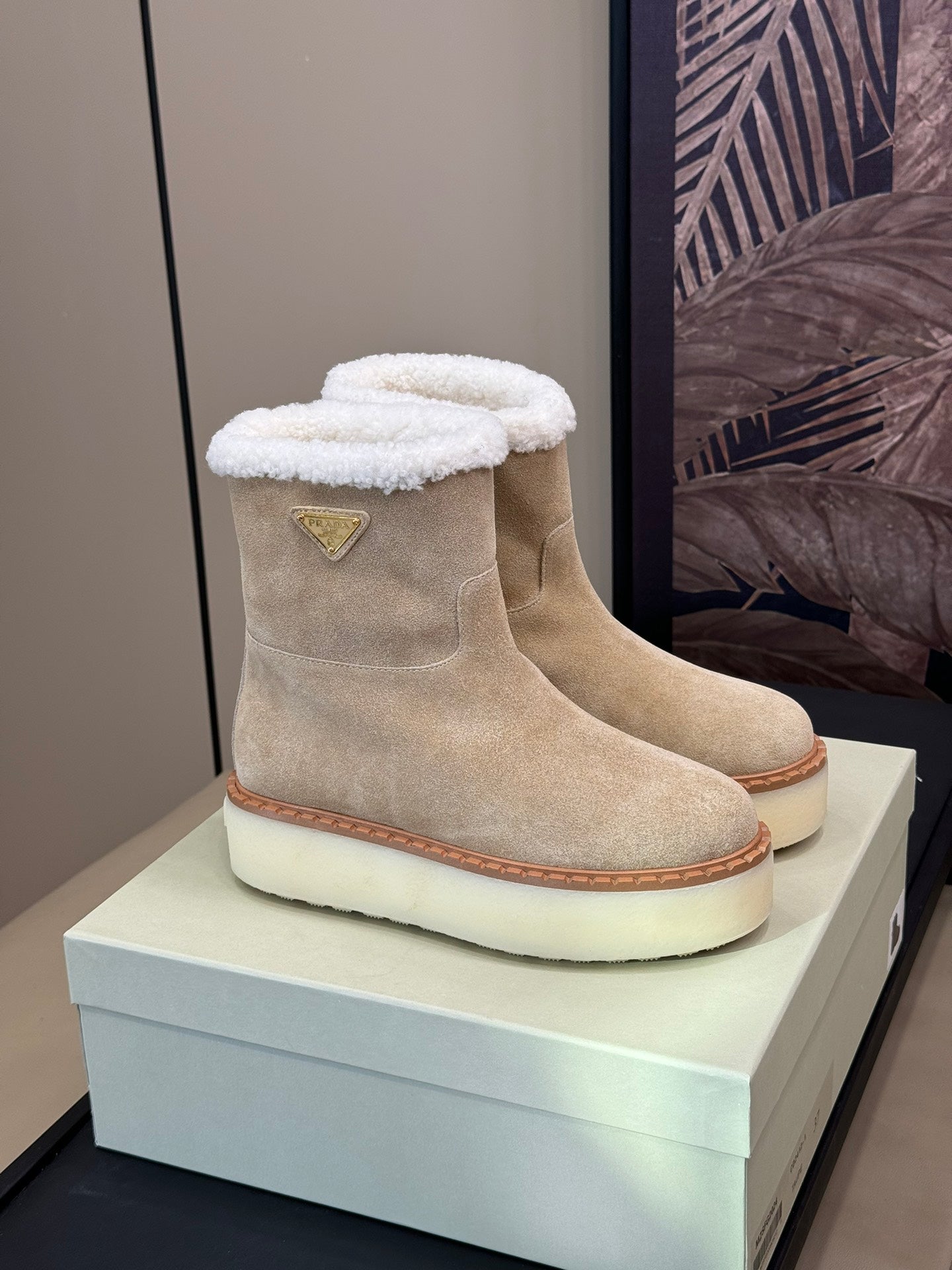 Prada Suede Booties