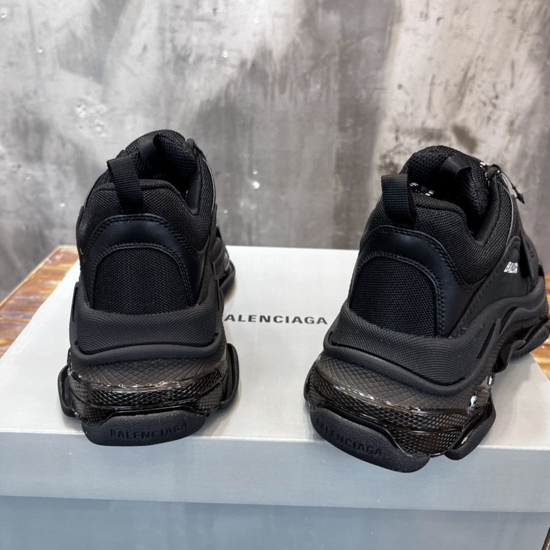 Balenciaga Triple S Black Sola transparente