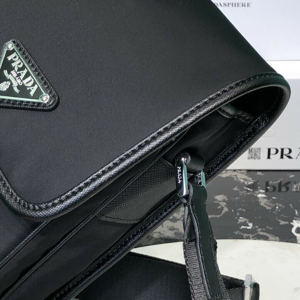 Prada Re-Nylon and Saffiano leather shoulder bag