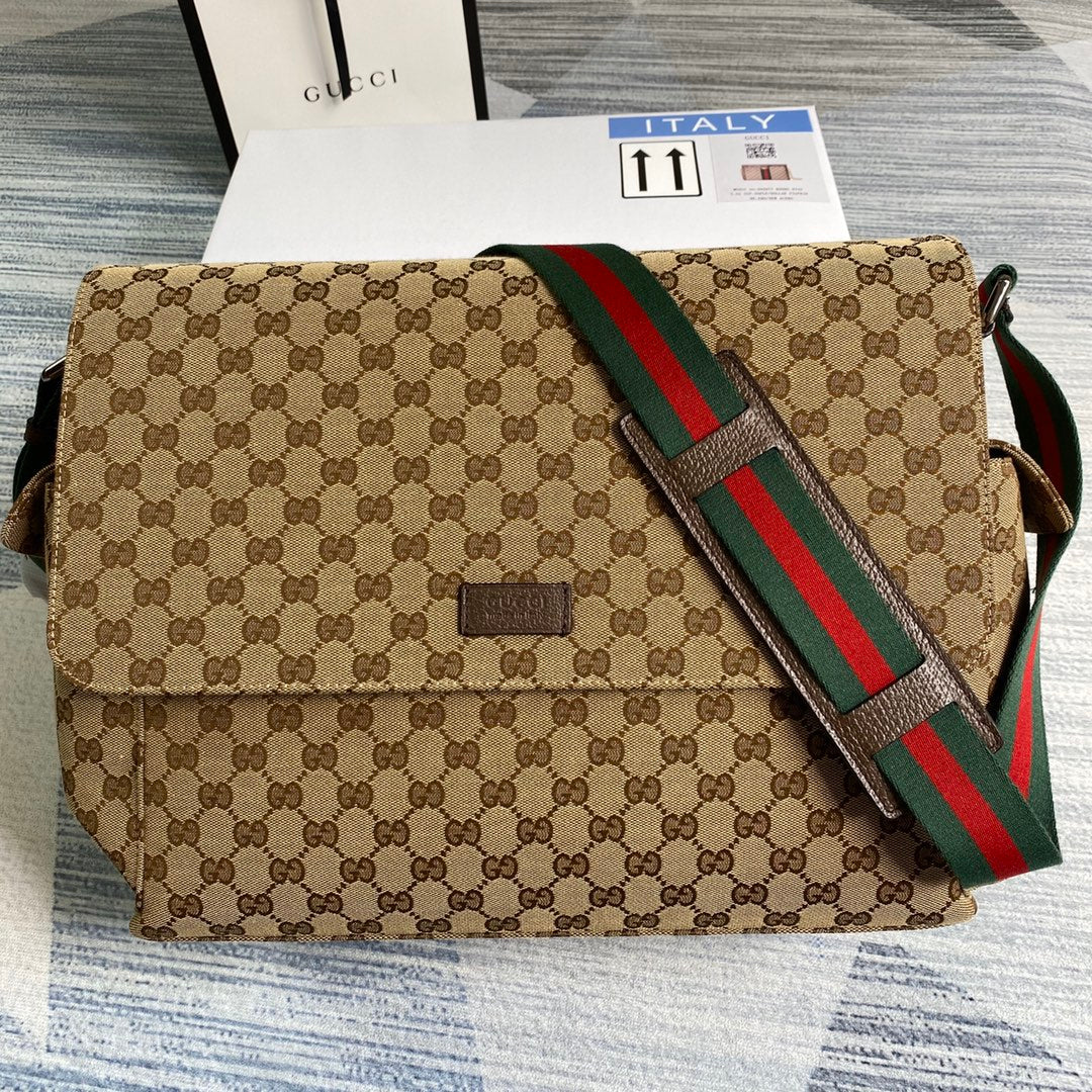 Gucci Messenger Bag GG Beige & Brown