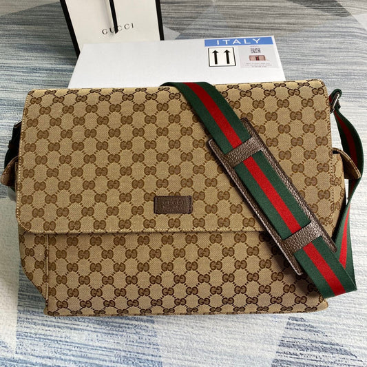 Gucci Messenger Bag GG Beige & Brown