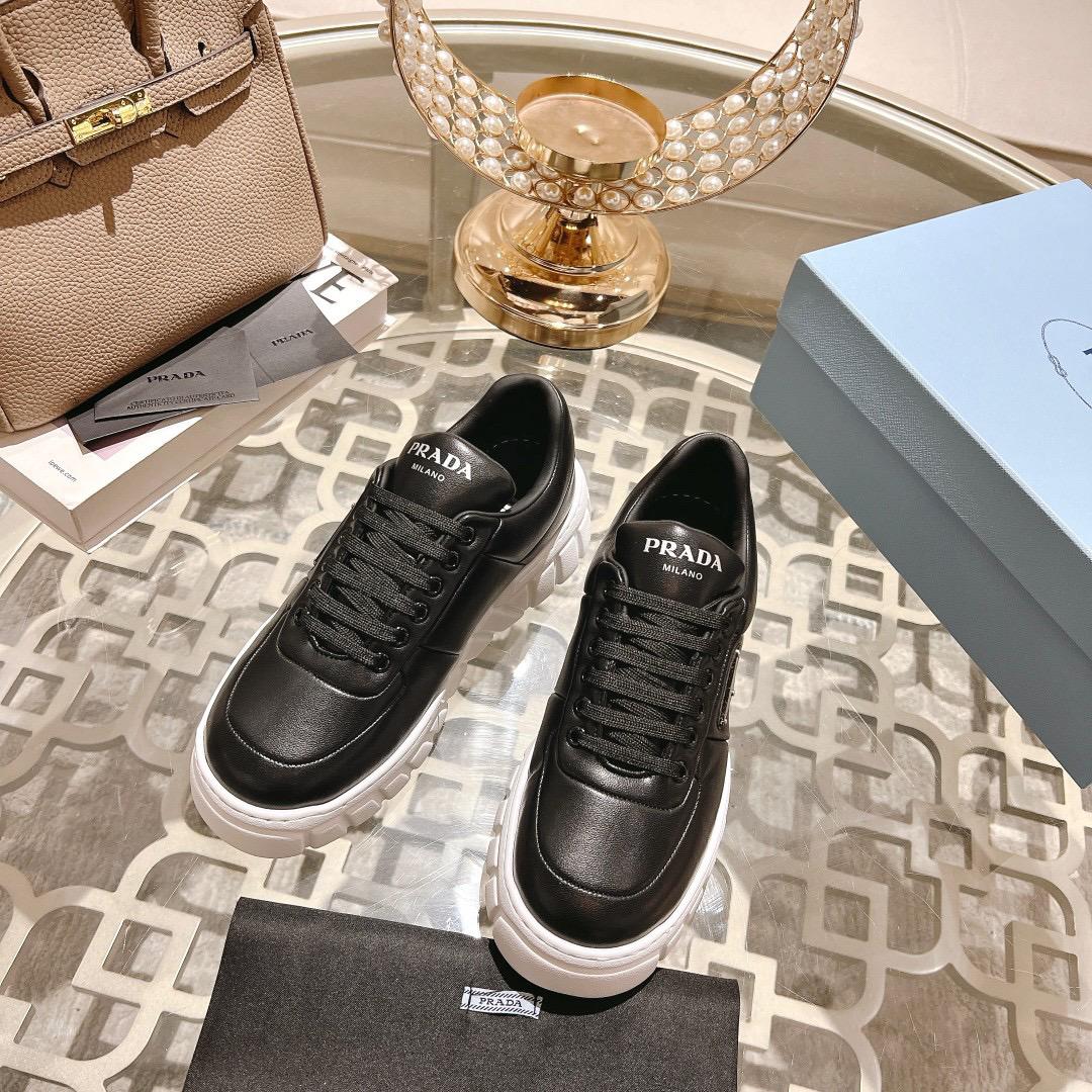 Prada Leather Black White