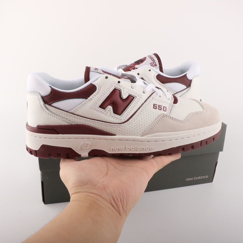 New Balance 550 Sea Salt Burgundy