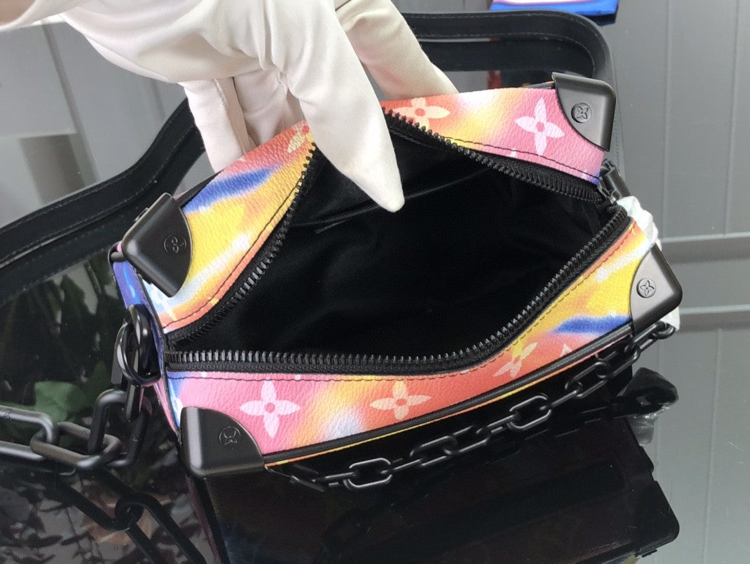 Lv Mini Soft Trunk Sunset Monogram Multicolor