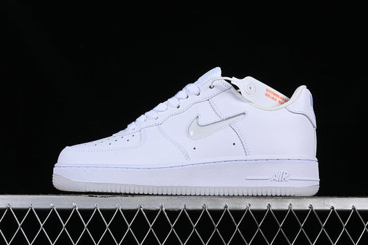 Nike Air Force 1 Low '07 Retro Color of the Month Jewel Swoosh Triple White