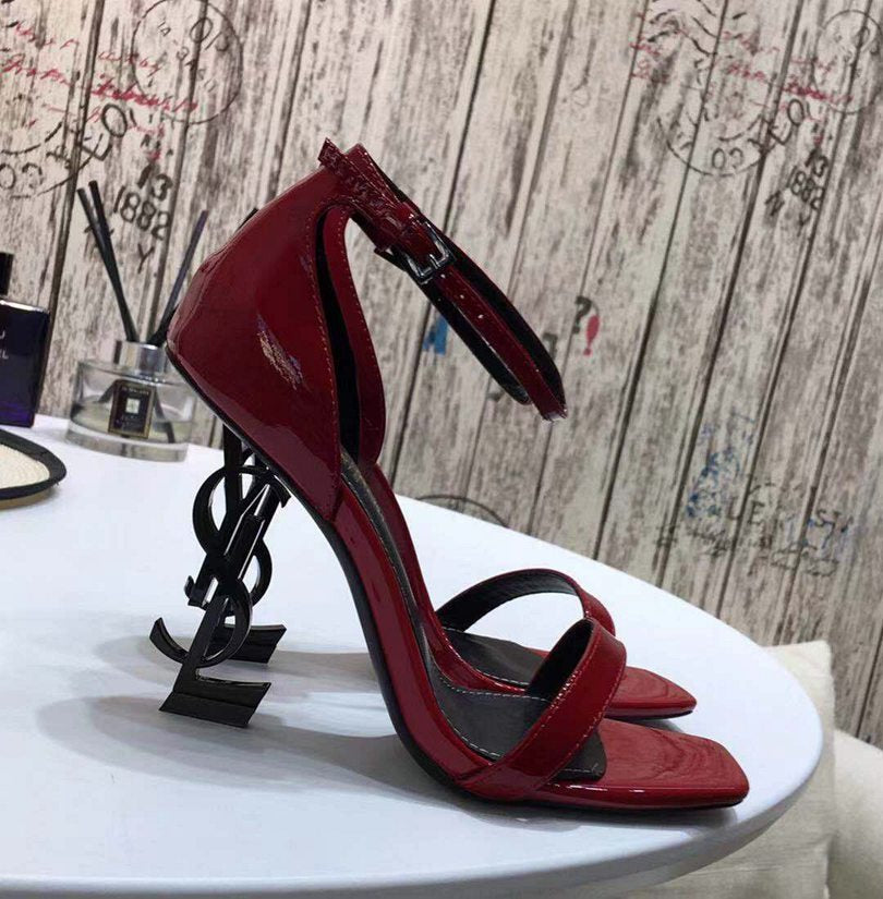 Saint Laurent Opyum Sandal Red