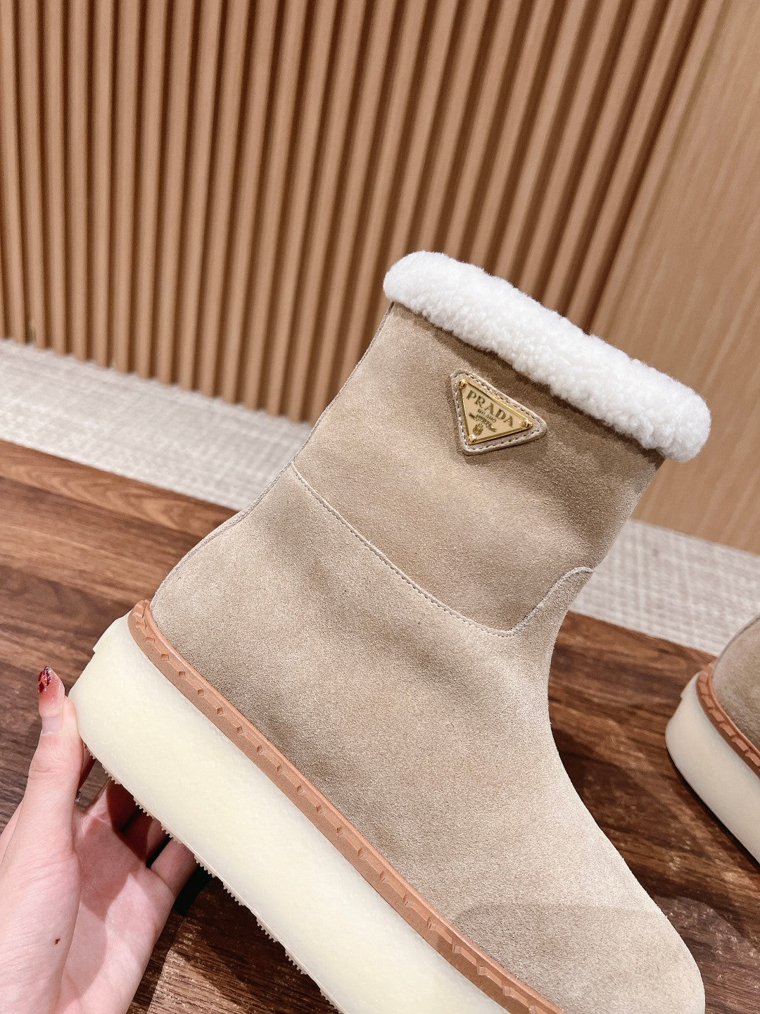 Prada Suede Booties