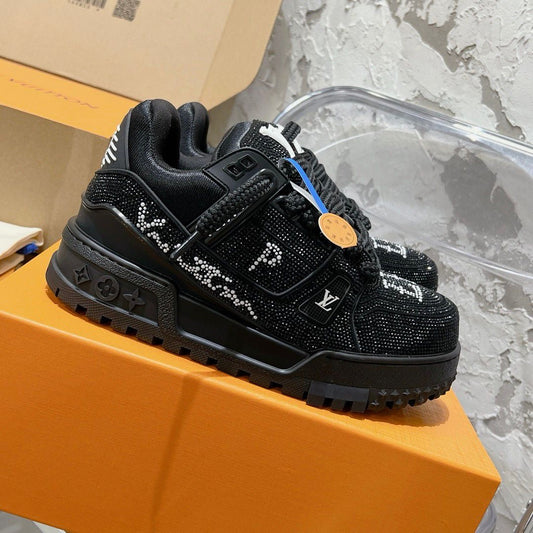 Trainer Maxi Black Crystals