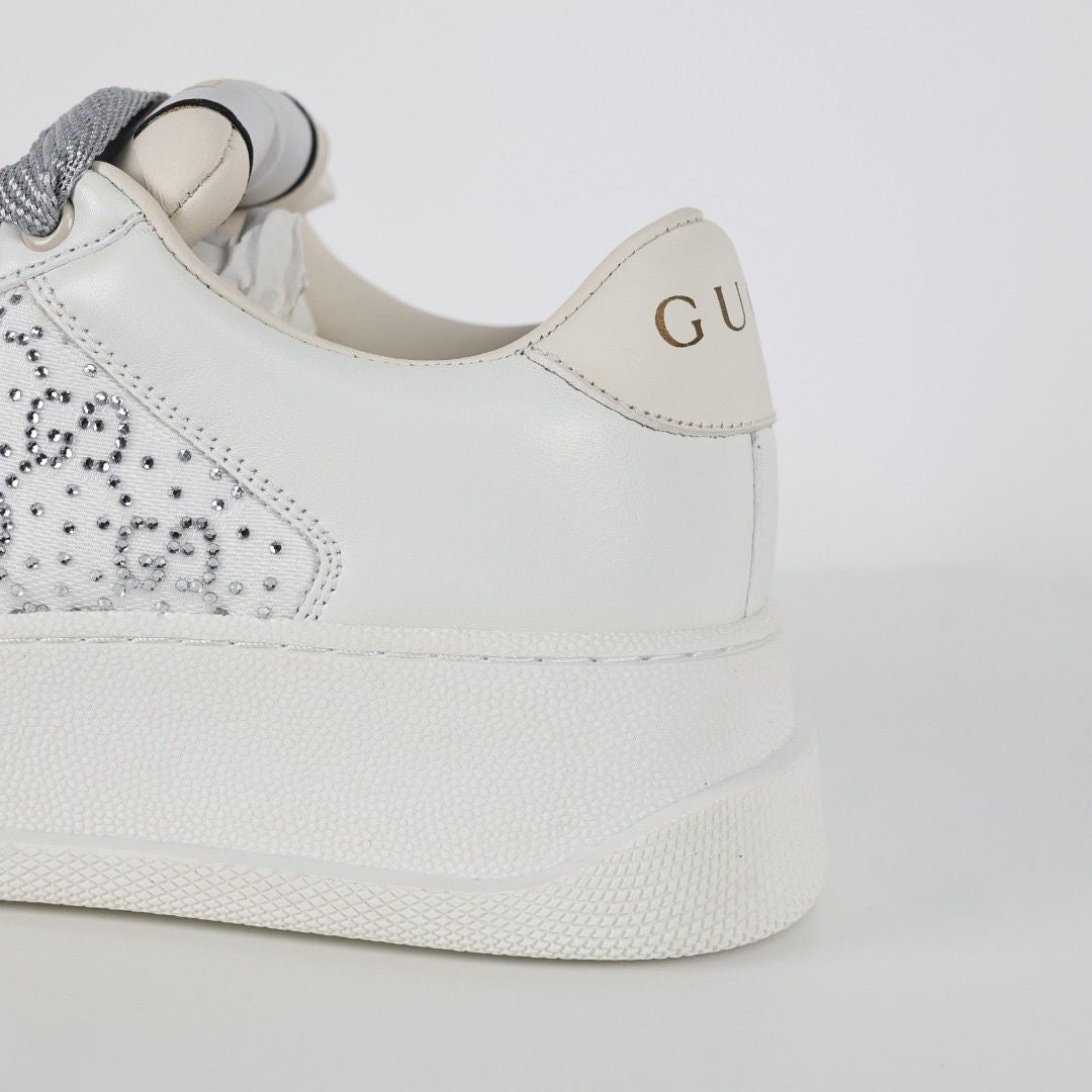 Gucci Screener GG Embellished Leather Sneakers