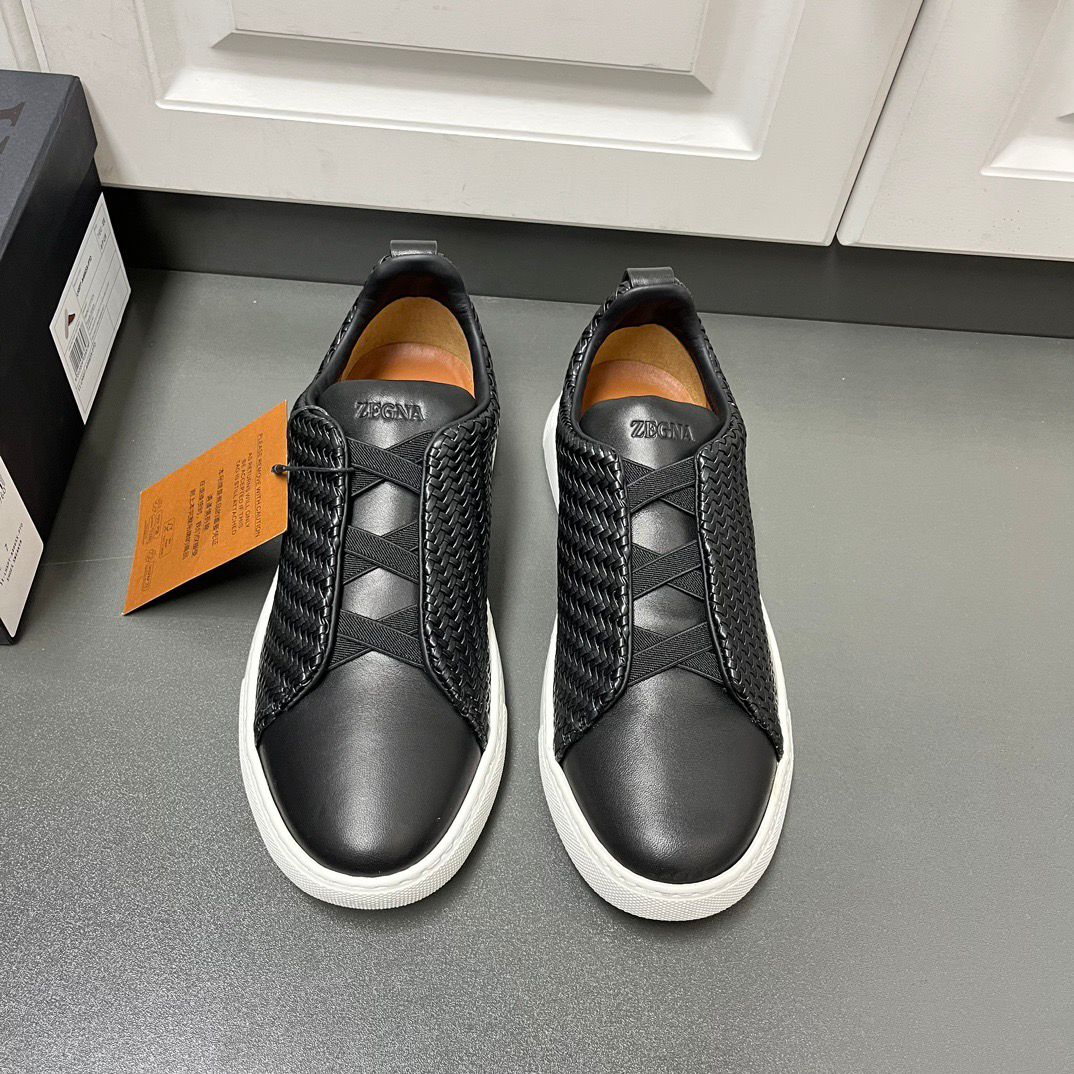 ZEGNA PelleTessuta Leather