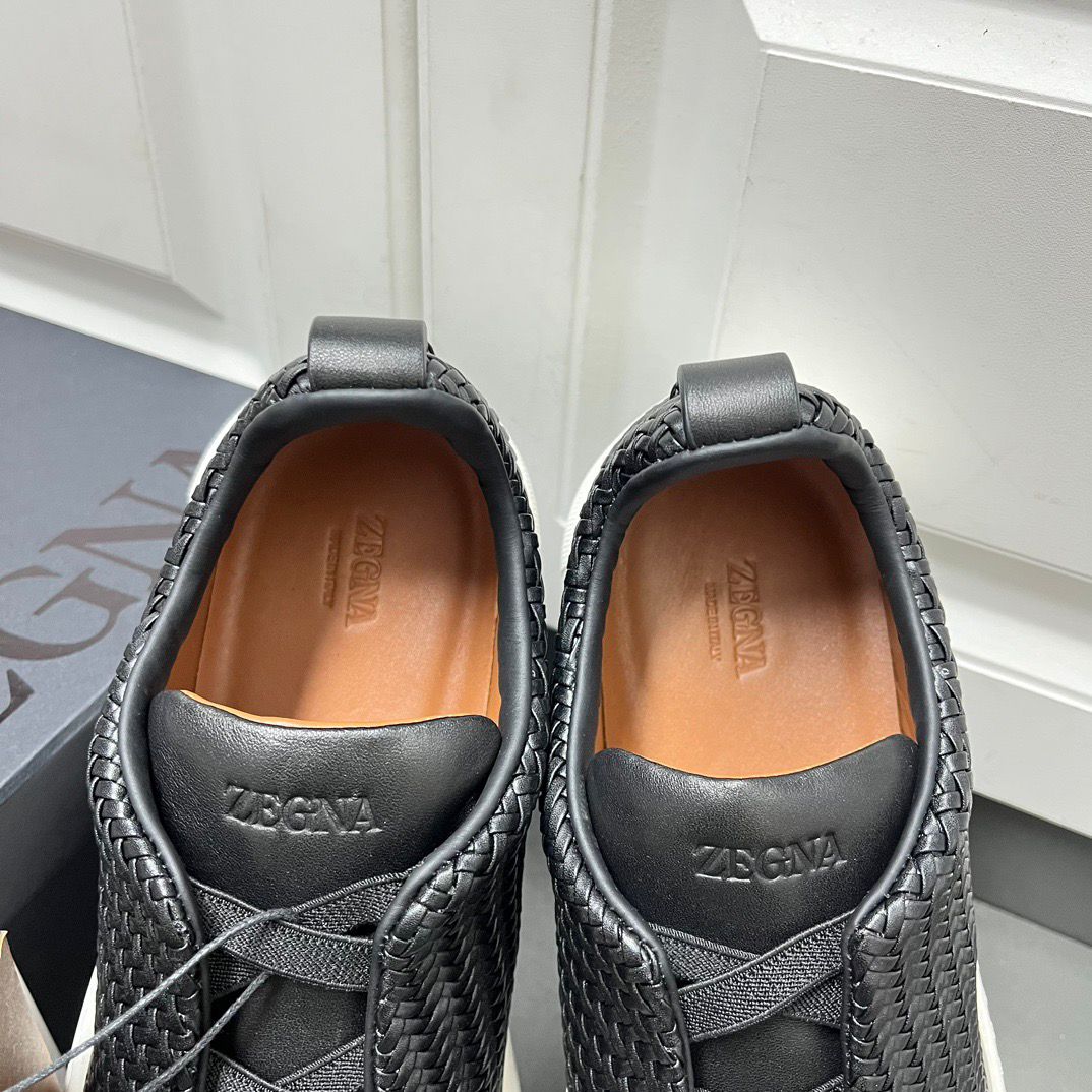 ZEGNA PelleTessuta Leather