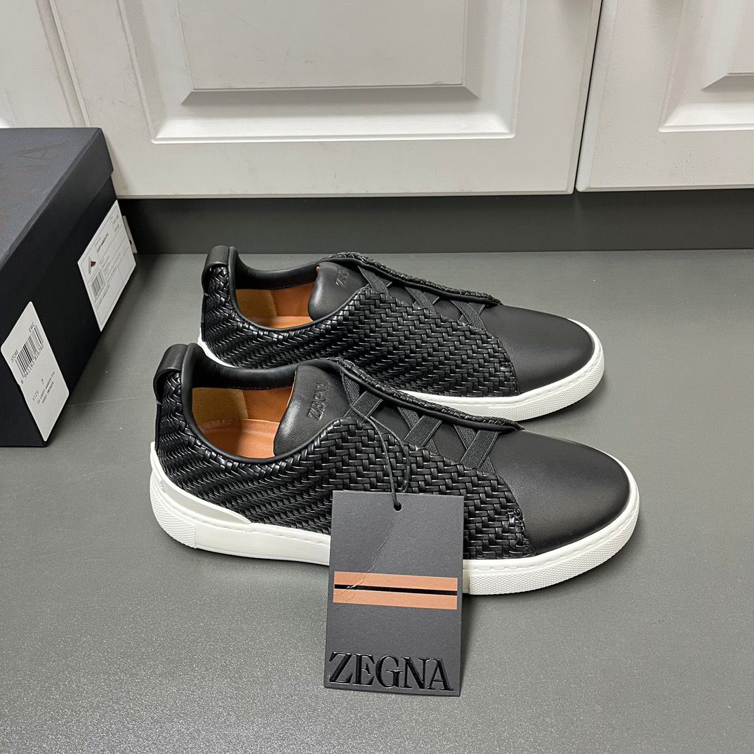 ZEGNA PelleTessuta Leather