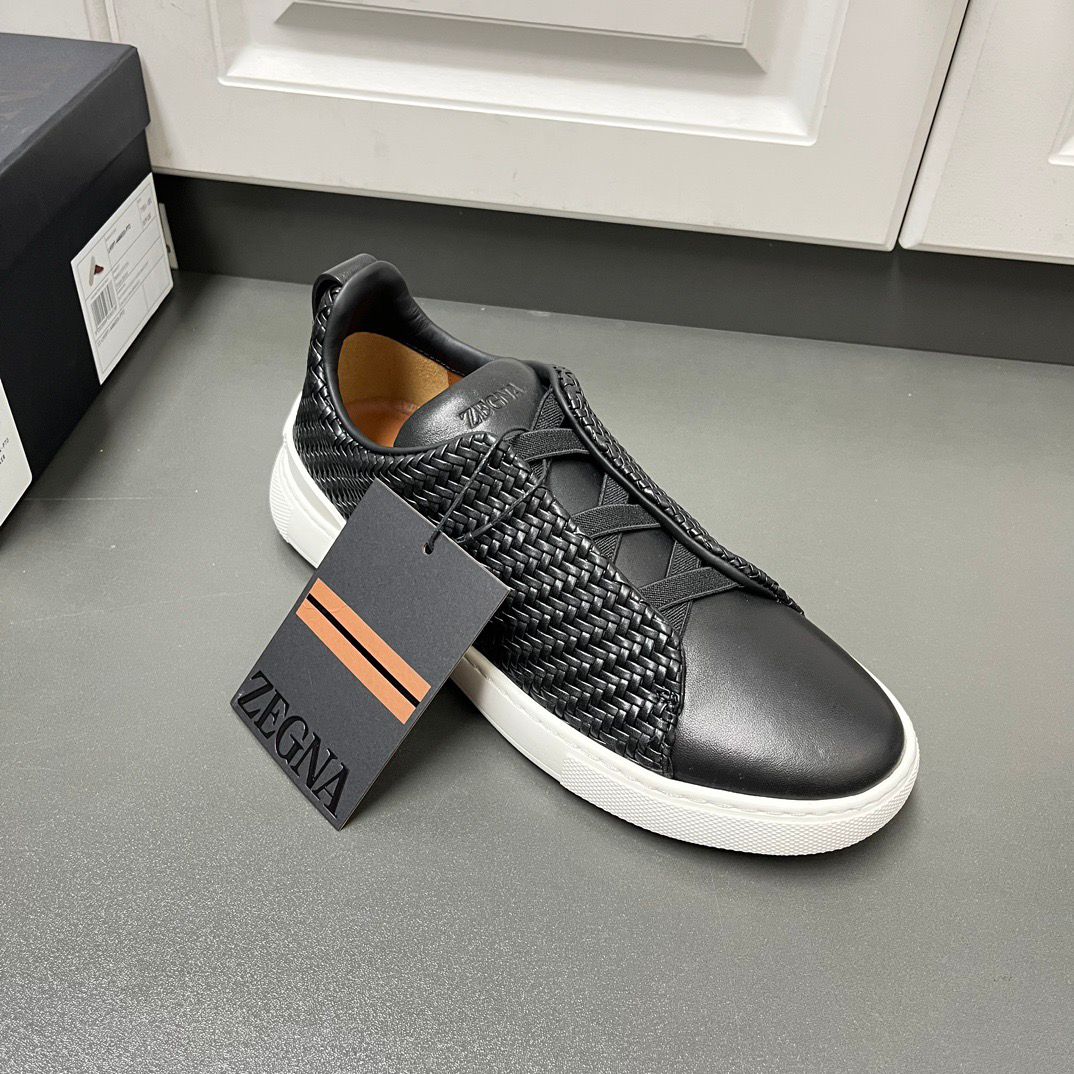 ZEGNA PelleTessuta Leather