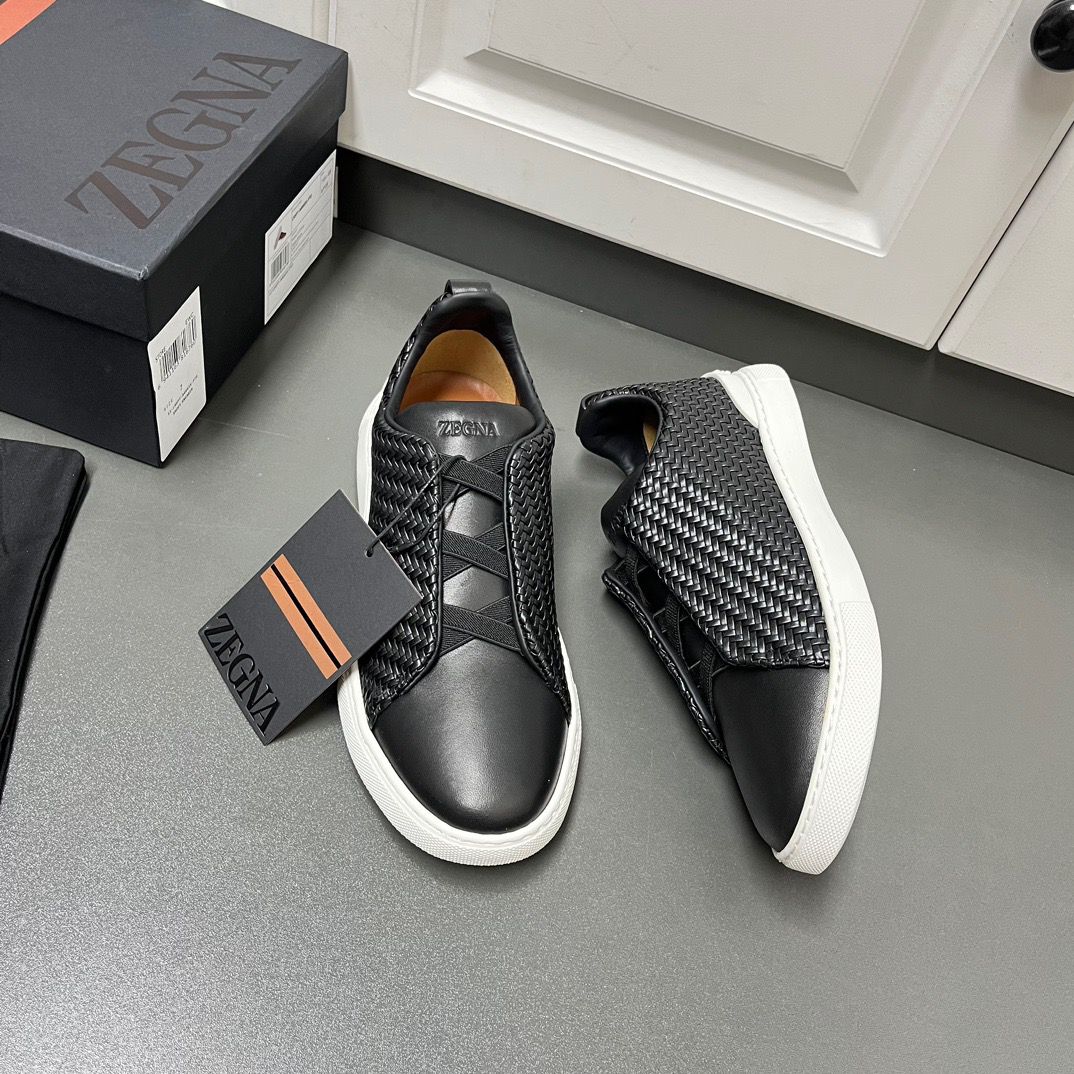 ZEGNA PelleTessuta Leather