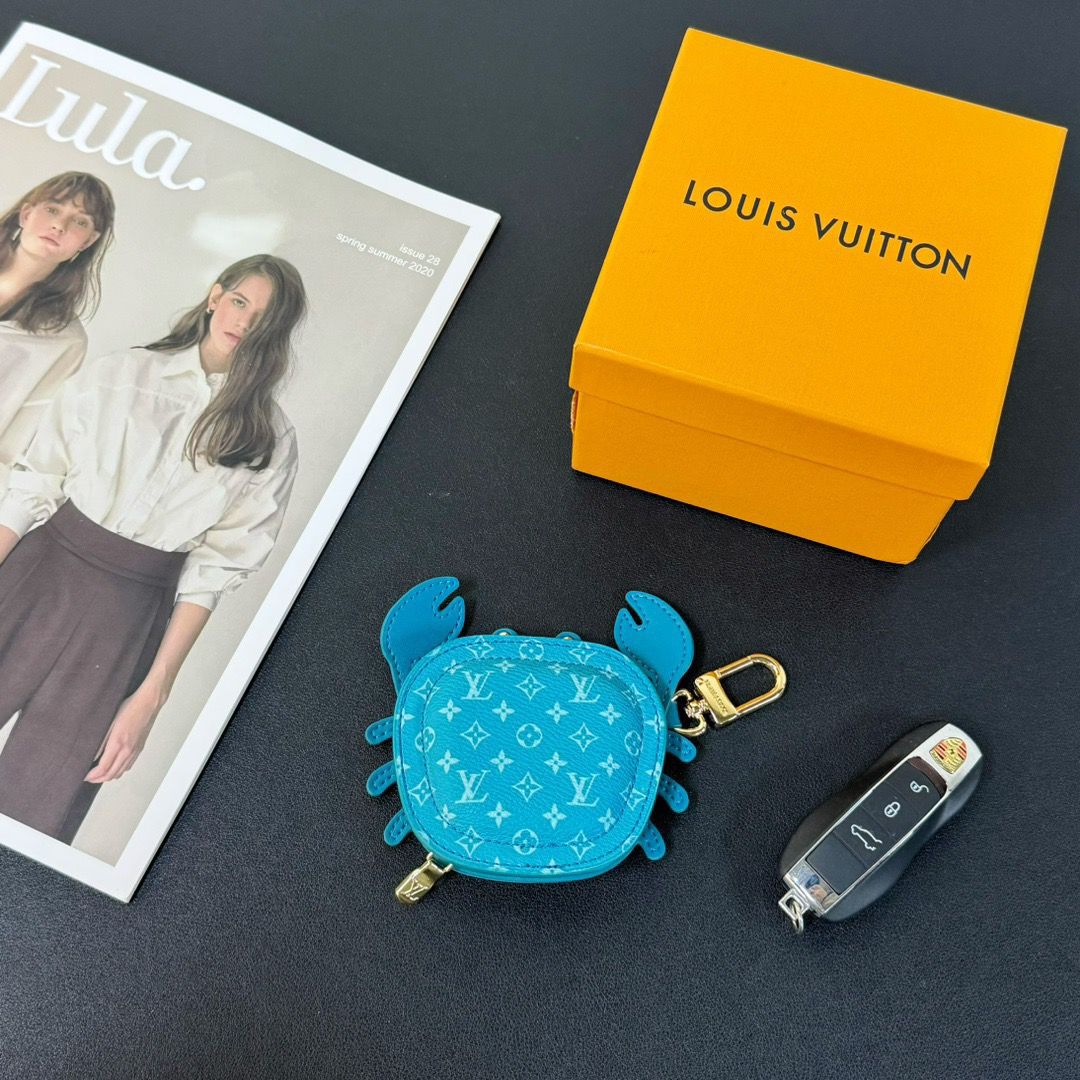 Chaveiro Bag Charm LV Crab Blue