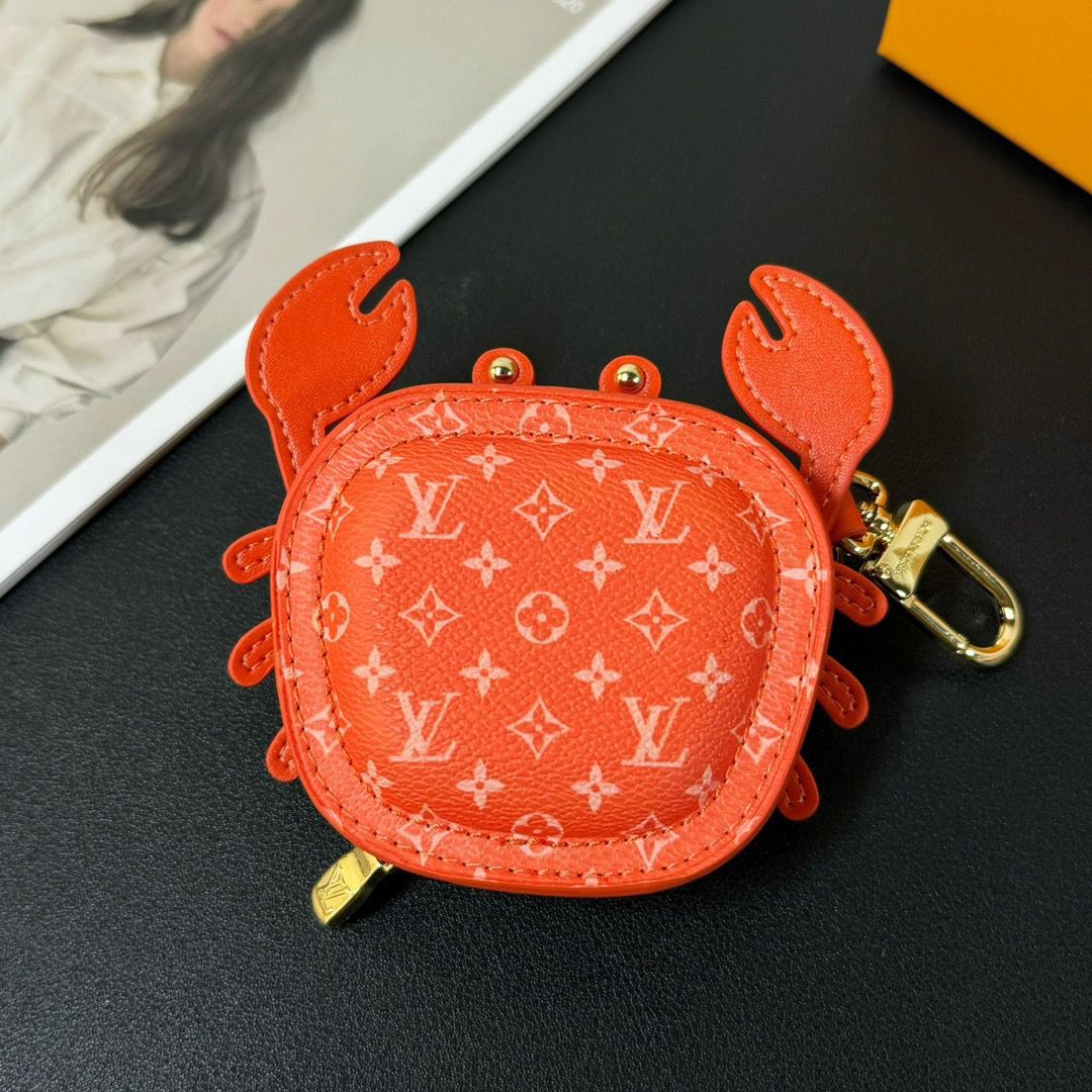 Chaveiro Bag Charm LV Crab Orange