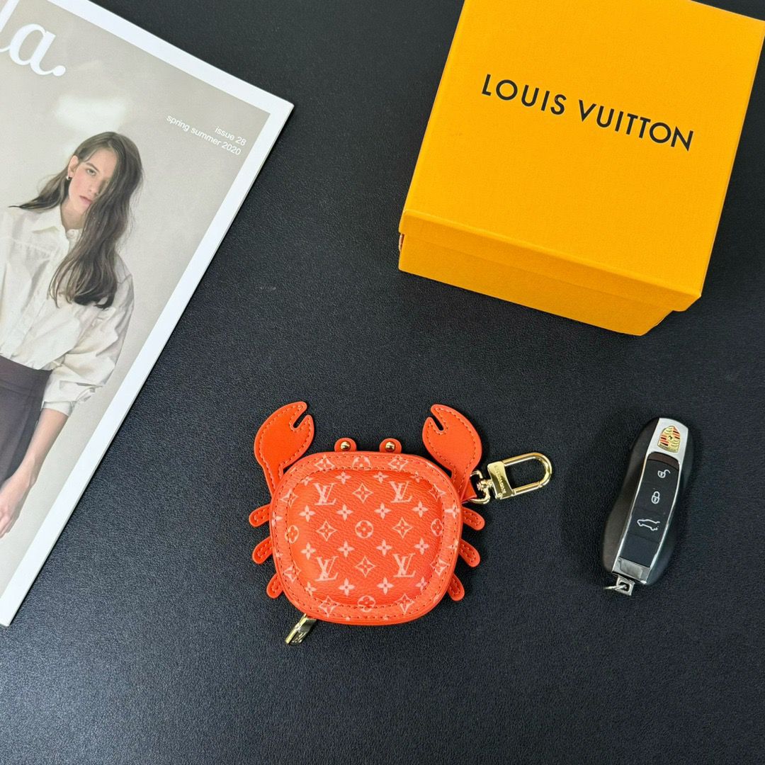 Chaveiro Bag Charm LV Crab Orange