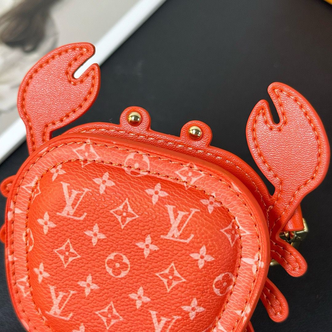 Chaveiro Bag Charm LV Crab Orange