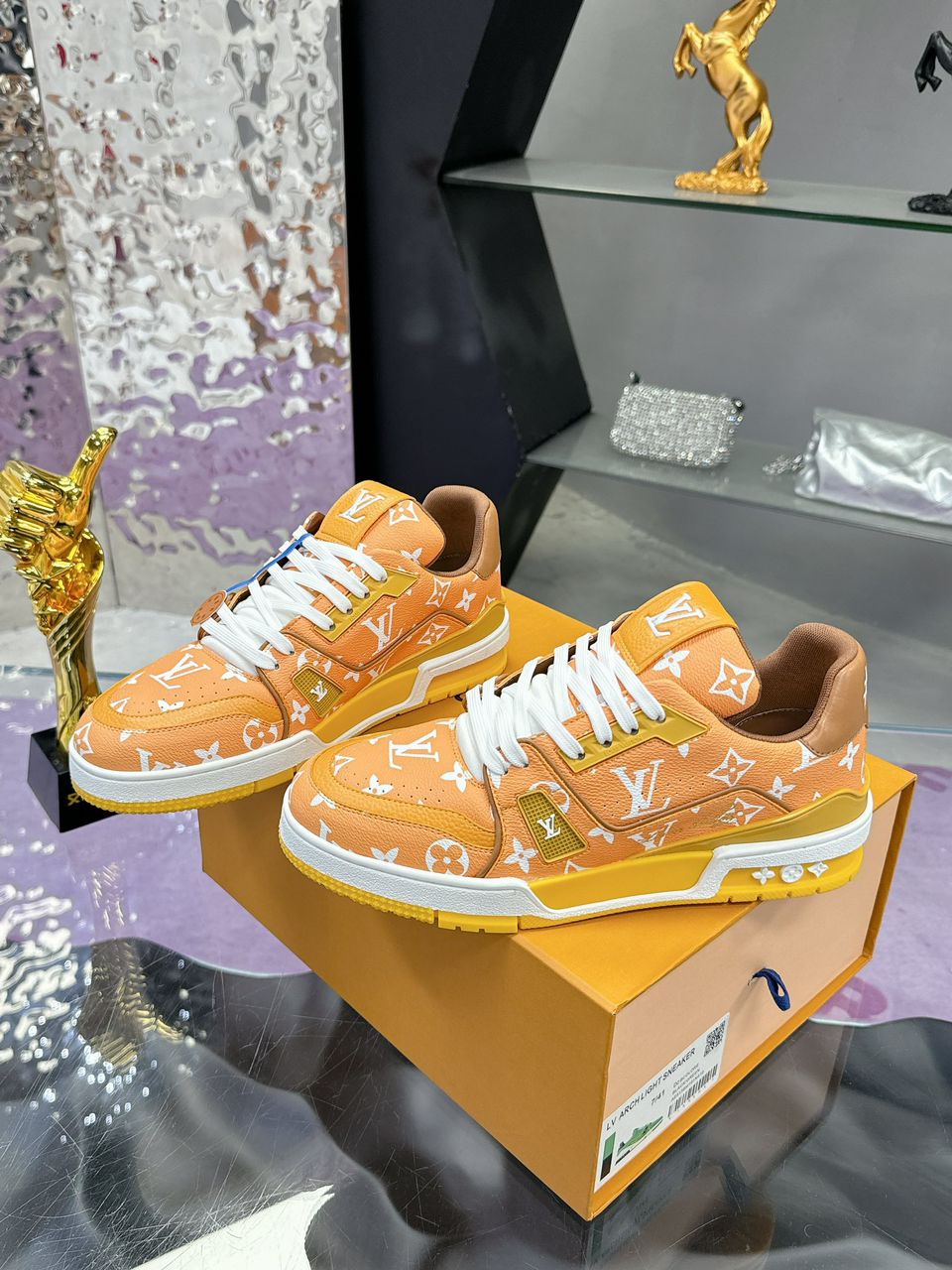 Louis Vuitton LV Trainer Yellow/Brown