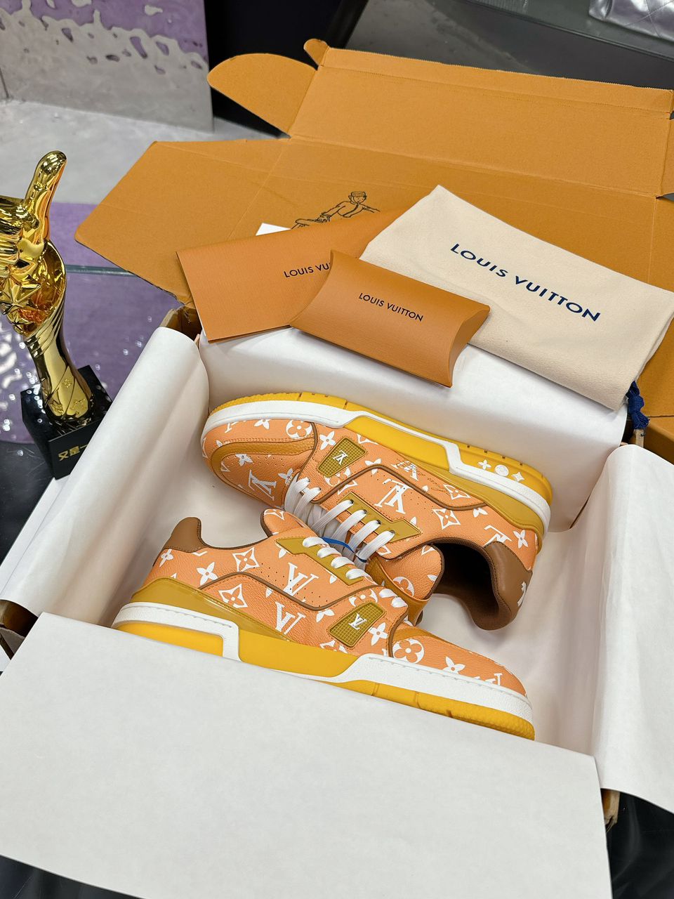 Louis Vuitton LV Trainer Yellow/Brown