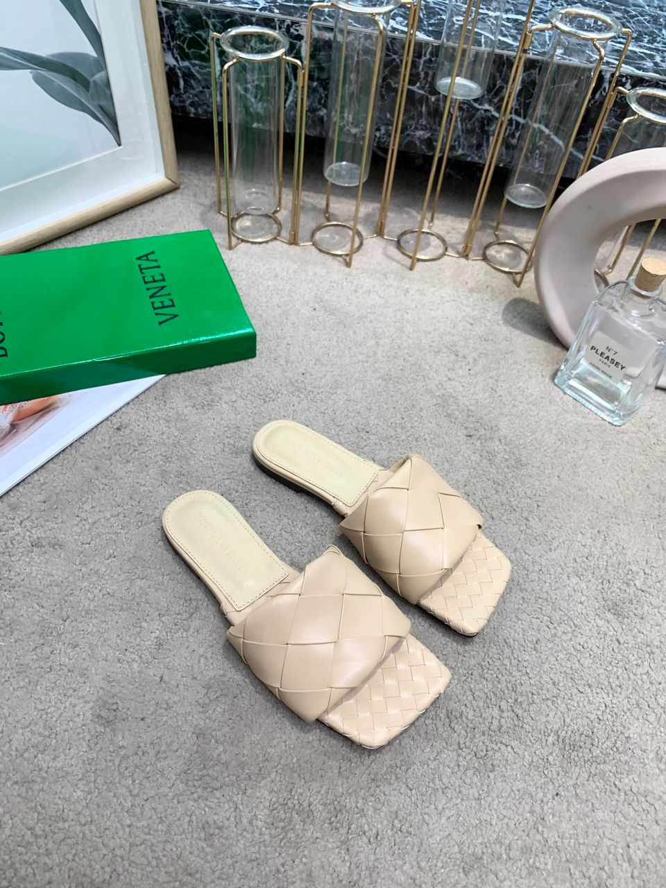 Sandália Bottega Veneta Plana Lido Bandage