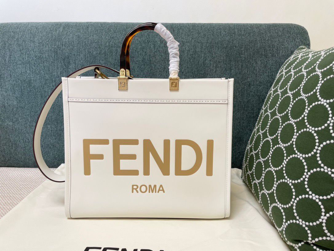 Bolsa Fendi Sunshine Cream Tote