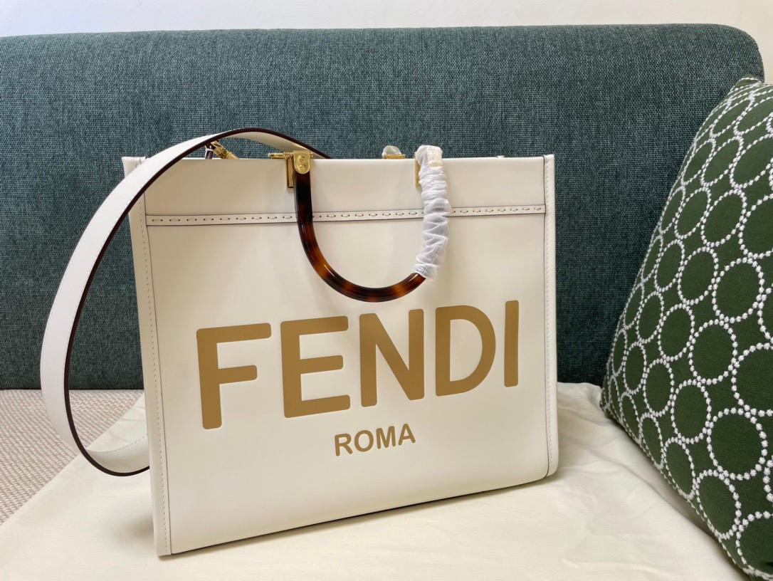 Bolsa Fendi Sunshine Cream Tote