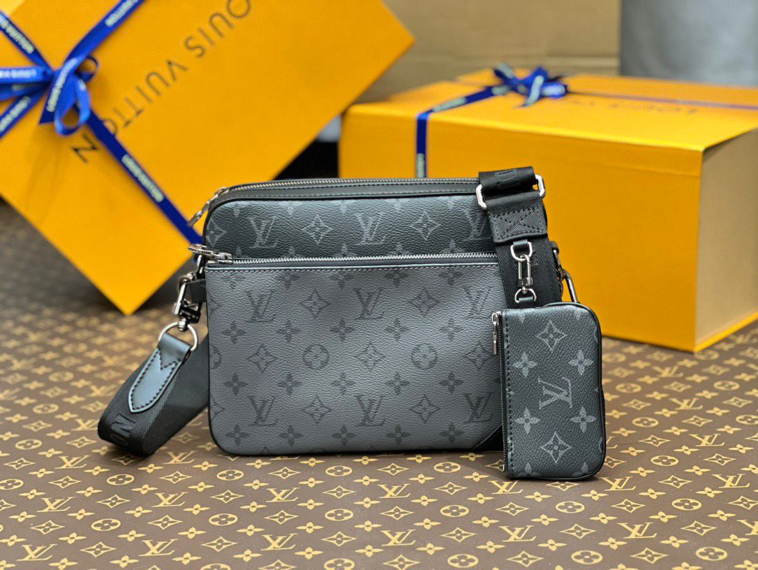 Lv Trio Messenger Monogram Eclipse