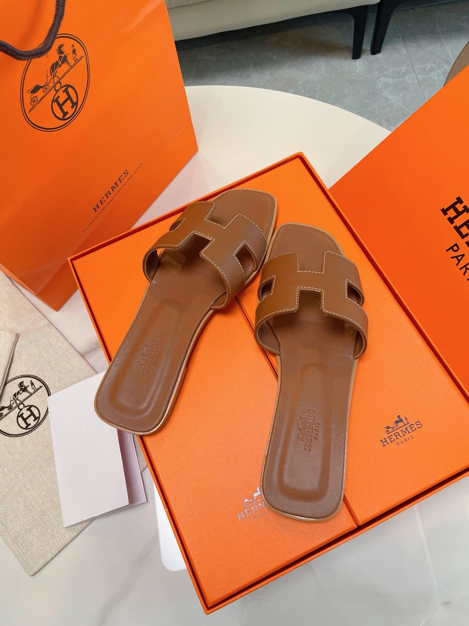 Hermes Oran Sandal Gold