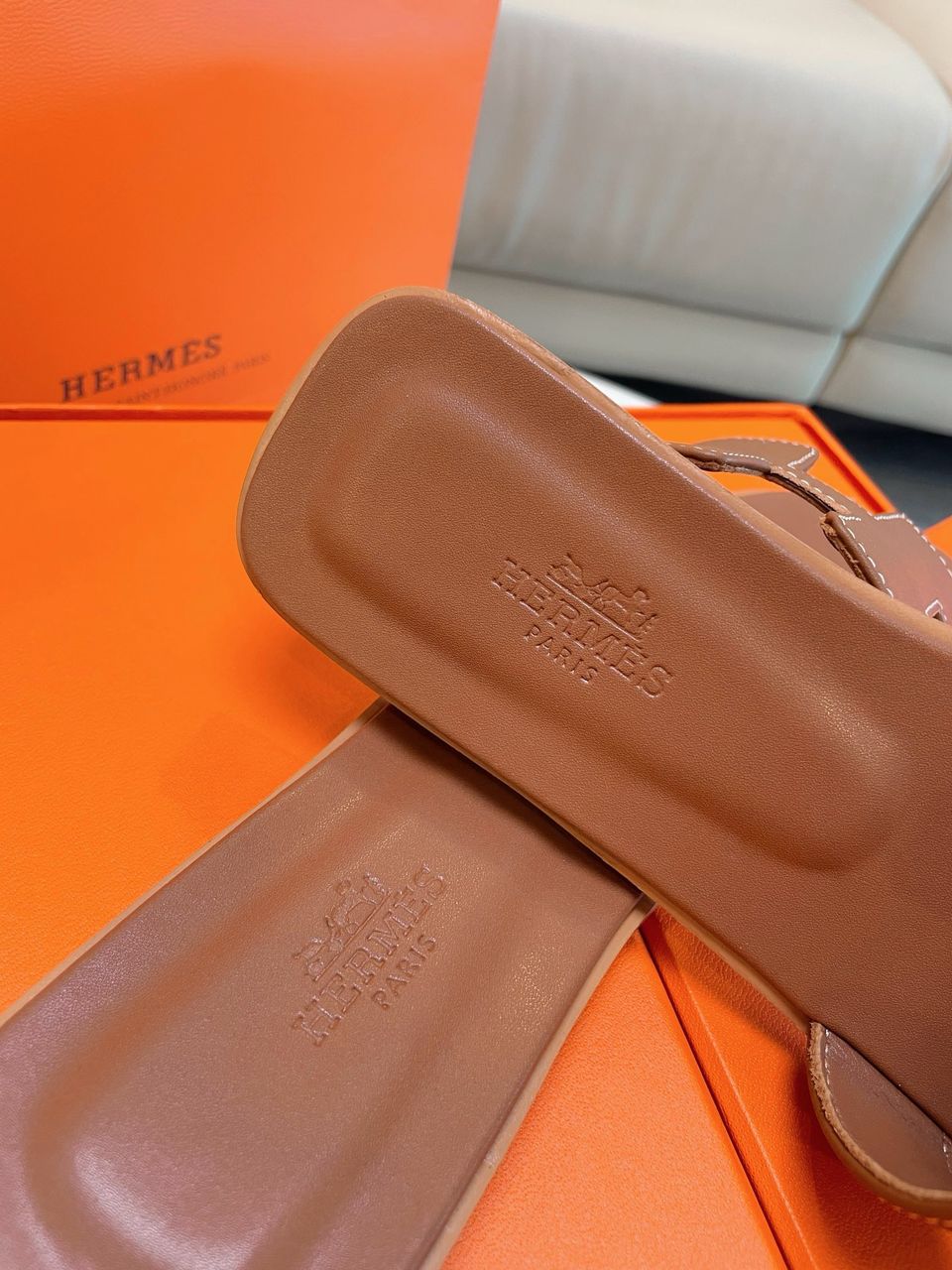 Hermes Oran Sandal Gold