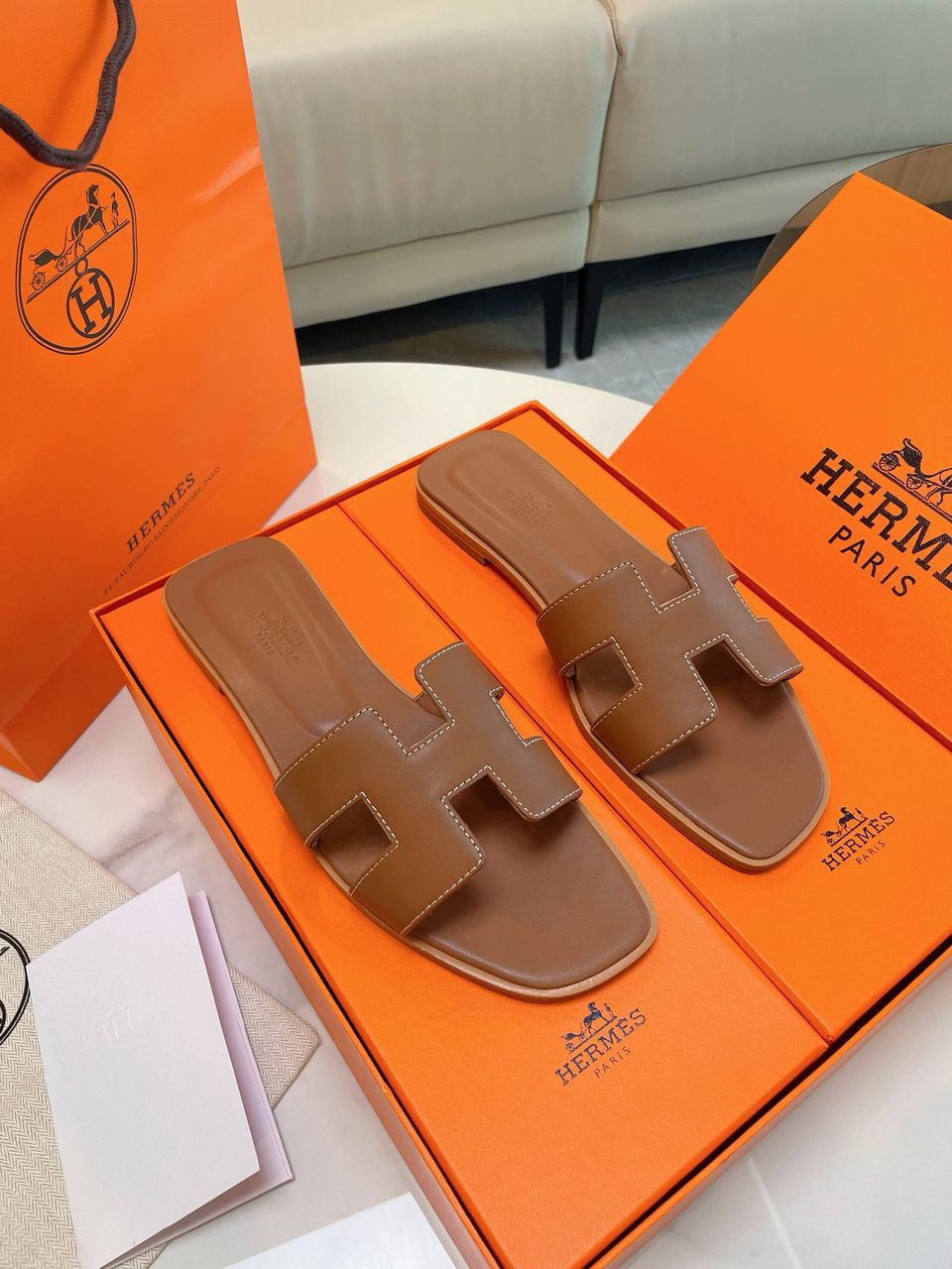 Hermes Oran Sandal Gold