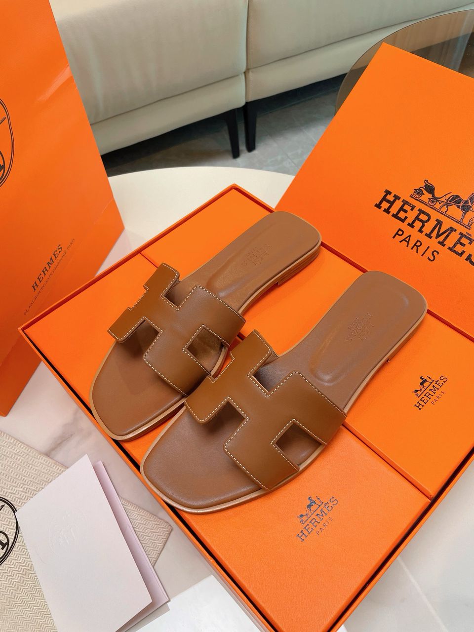 Hermes Oran Sandal Gold