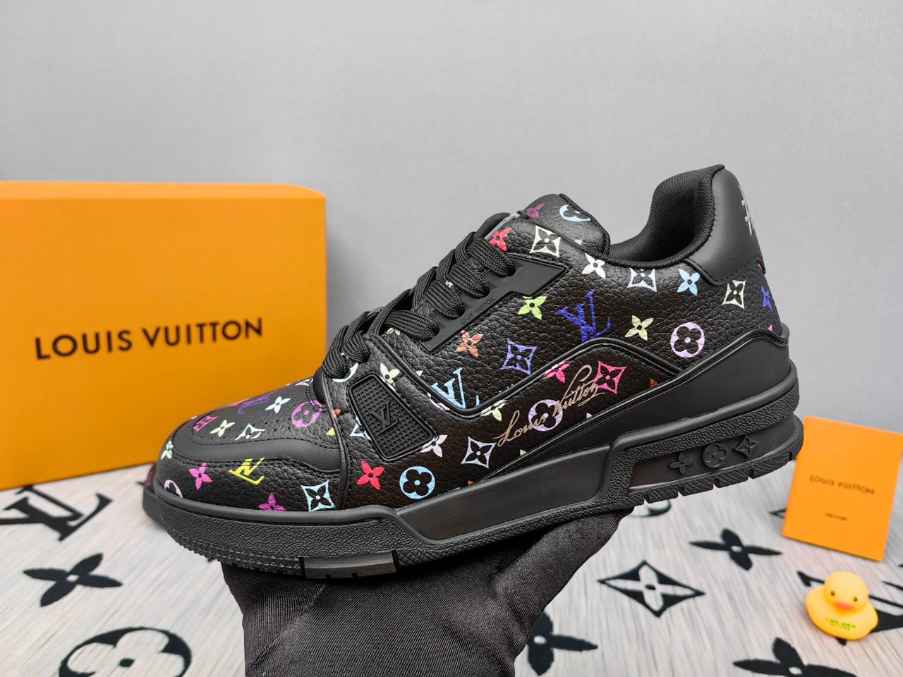 Louis Vuitton LV Trainer Takashi Murakami Black