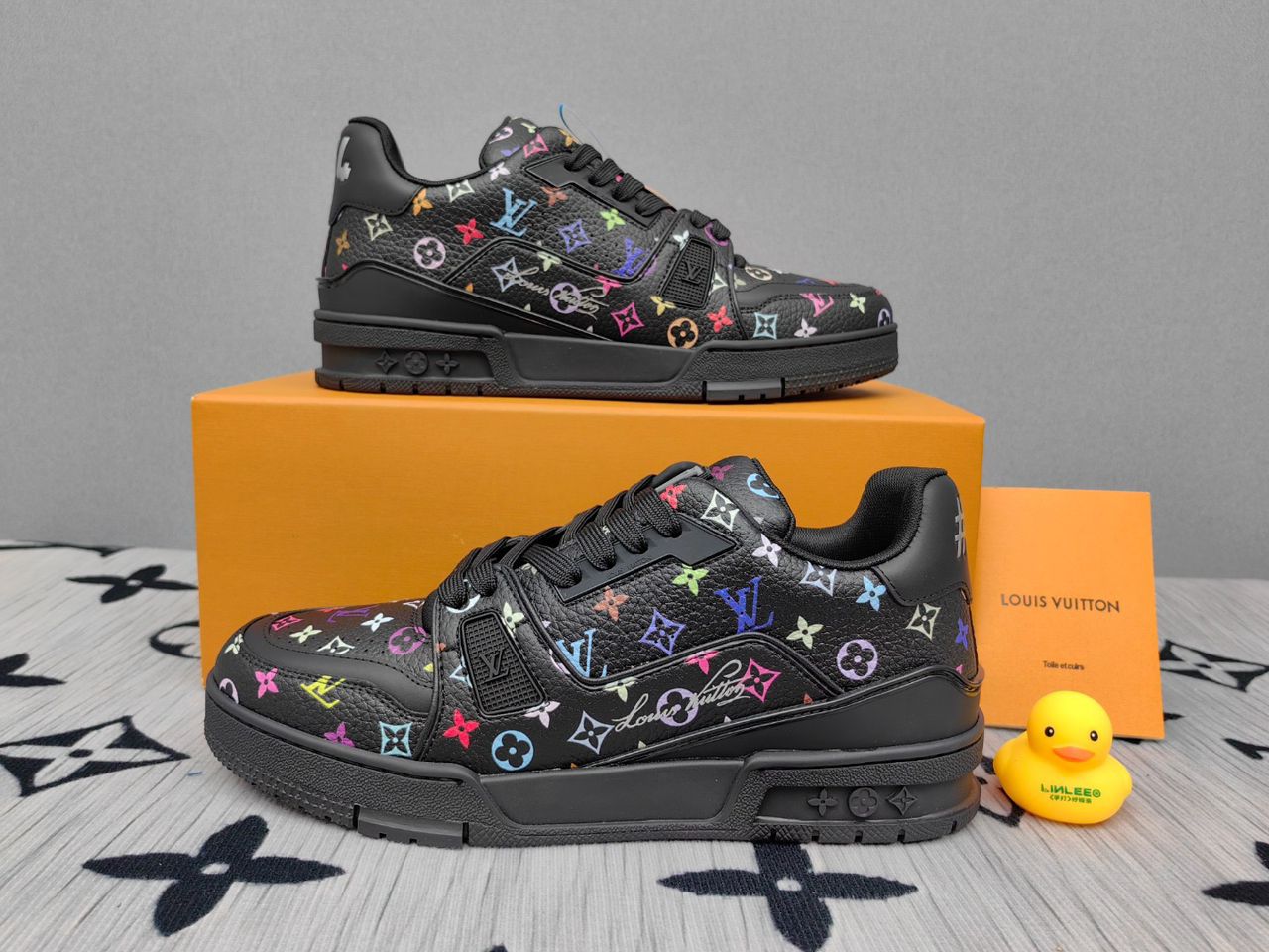 Louis Vuitton LV Trainer Takashi Murakami Black