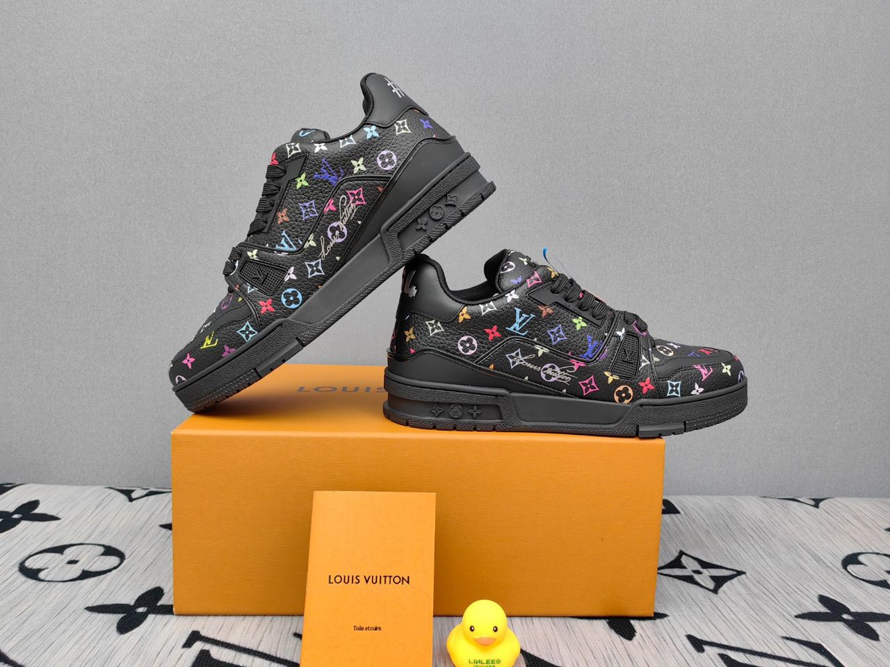 Louis Vuitton LV Trainer Takashi Murakami Black