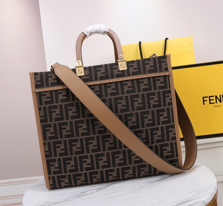 Bolsa Fendi Sunshine Jacquard Tote